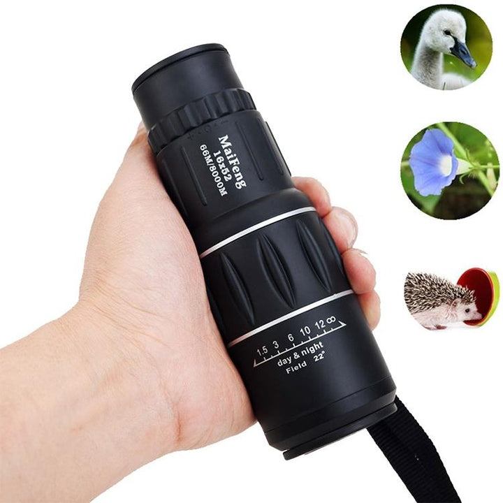 52Mm Monocular Telescope For Hunting And Low Light Night Vision