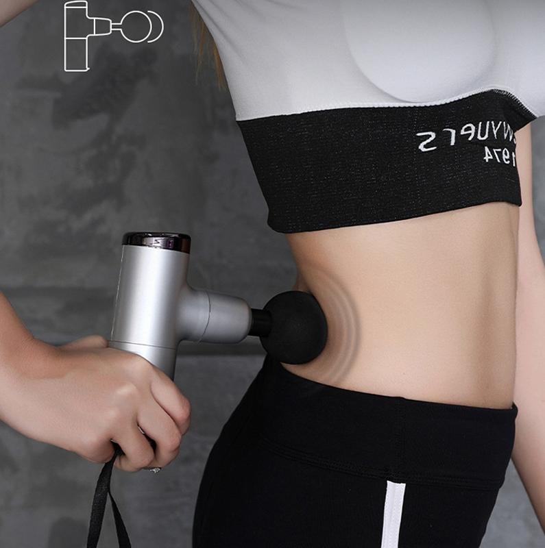 Electric Shock Muscle Massage Gun - Minia Black Fascia Pocket