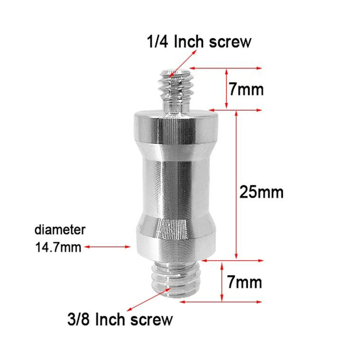 10-Pack 1 / 4 To 3 / 8 Screw Adapters - Male To Male