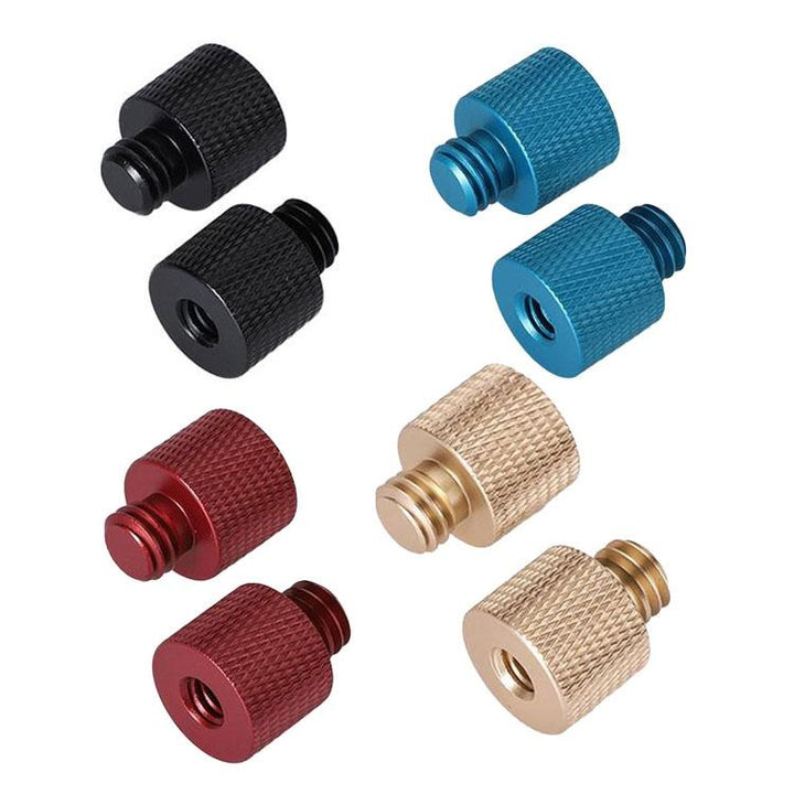 10-Piece Screw Adapter Set 1 / 4 Female To 3 / 8 Male Blue