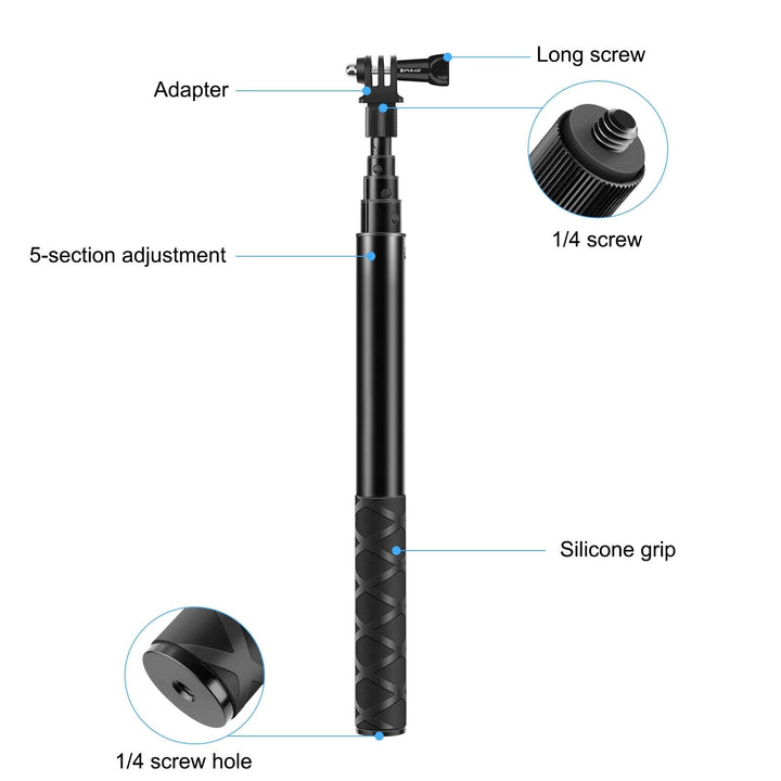 110Cm Metal Selfie Stick Monopod For Insta360 One Rs X2 X3 X4