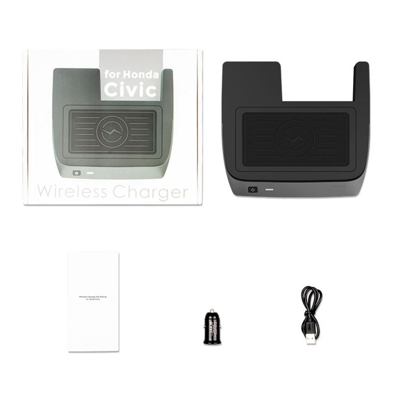 10W Wireless Charger For 2016-2021 Honda Civic - Qi Standard