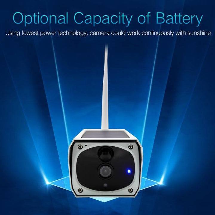 1080P Solar Wifi Battery Camera With Motion Detection & Night Vision - 32Gb Sd Card Support