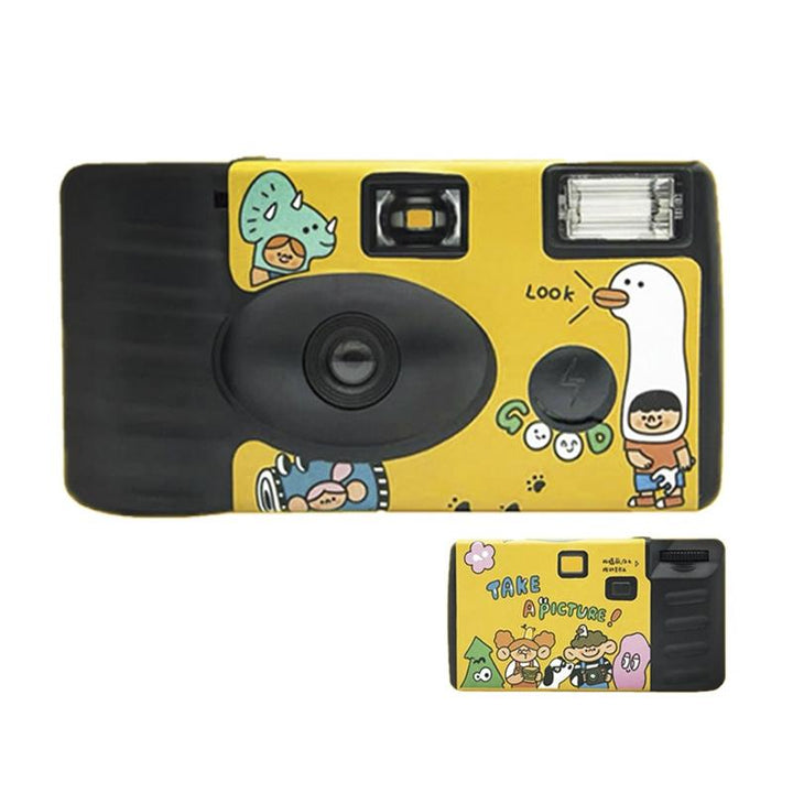 12 Retro Film Camera Waterproof Cartoon Stickers - No Camera