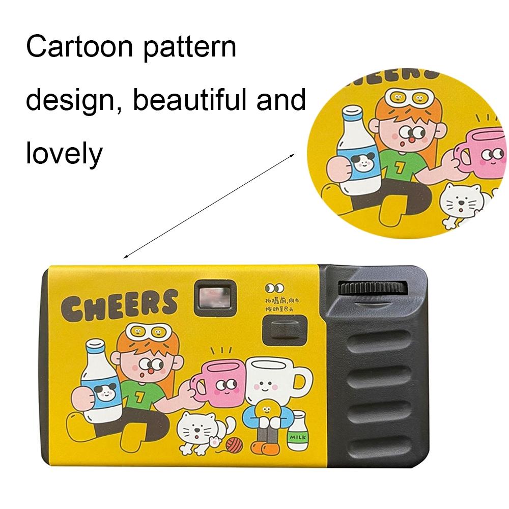 12 Retro Film Camera Waterproof Cartoon Stickers - No Camera