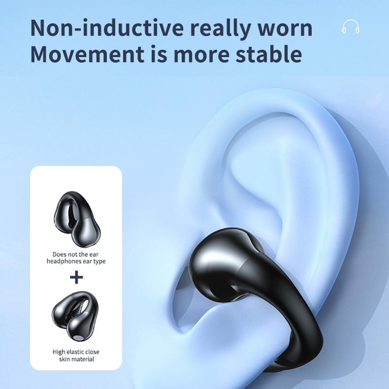 Smart Digital Display Bluetooth Earphones With Transparent Capsule Design