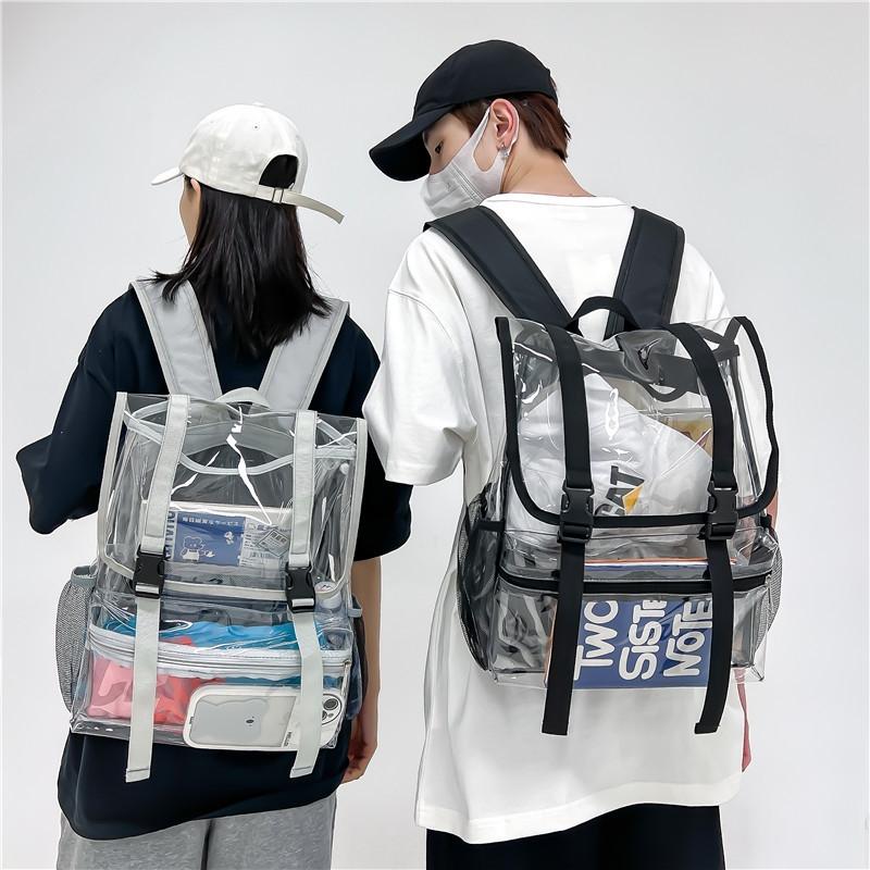 Waterproof Travel Backpack - Pvc Material - Grey