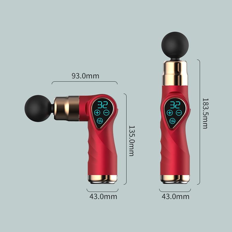 Compact Lcd Muscle Massager With Mini Fascia Gun