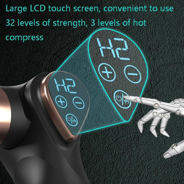 Compact Lcd Muscle Massager With Mini Fascia Gun