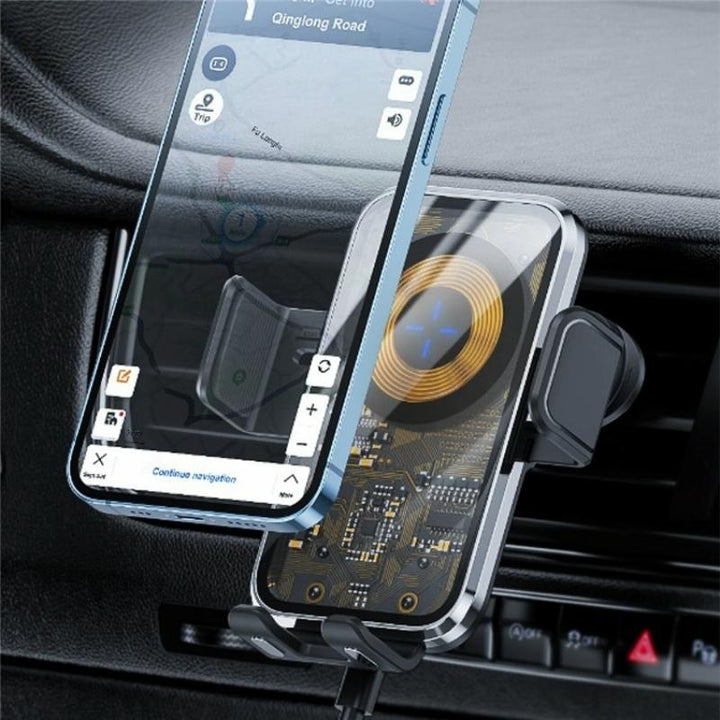 15W Fast Car Vent Wireless Charger With Intelligent Induction