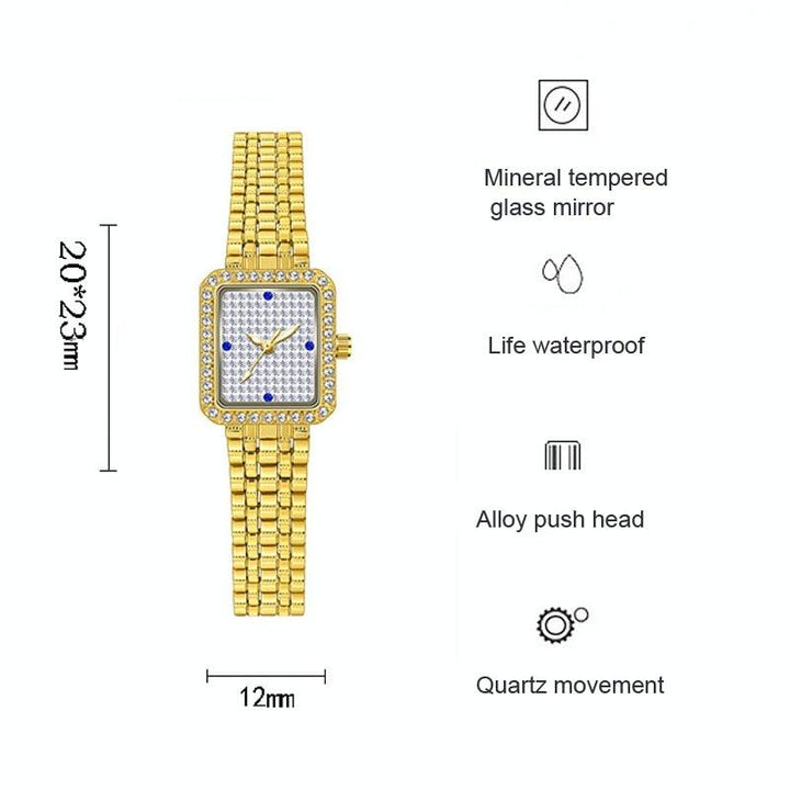 Stylish Diamond Women Alloy Watch Available - Silver