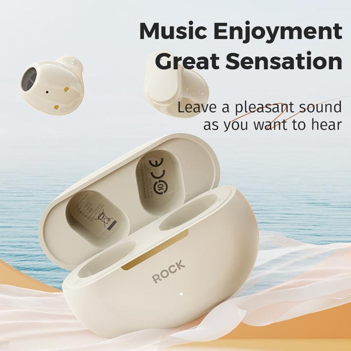 Beige Bluetooth 5.0 Tws Earphones