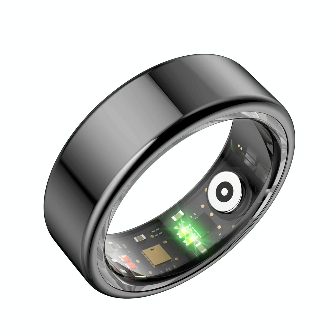 Smart Ring With Heart Rate Blood Oxygen Sleep Monitoring & Sports Modes - Size 8