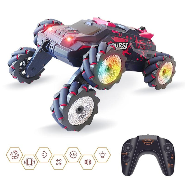 6-Wheeled Stunt Car With 2.4G Remote Control - Single Rc