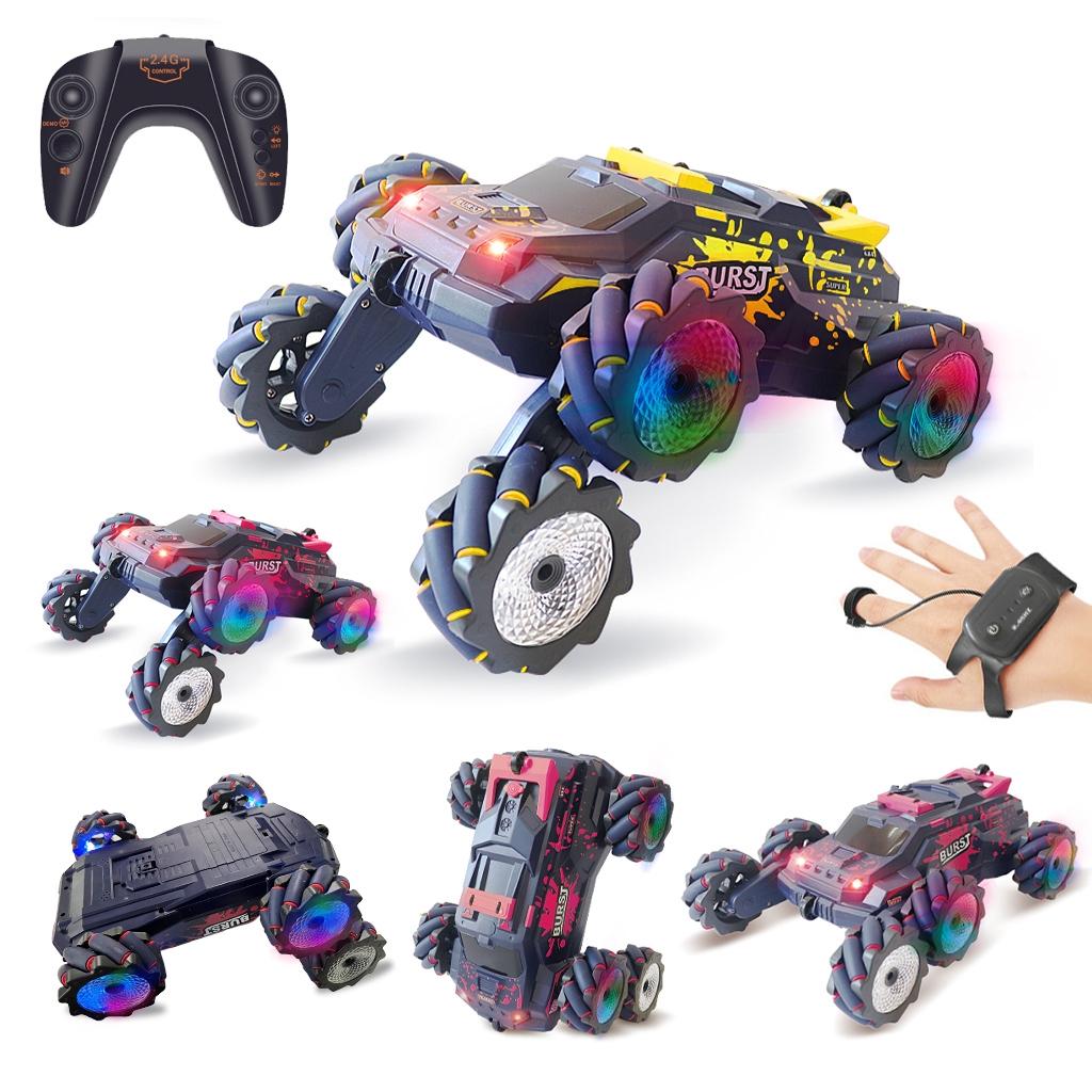 6-Wheeled Stunt Car With 2.4G Remote Control - Single Rc