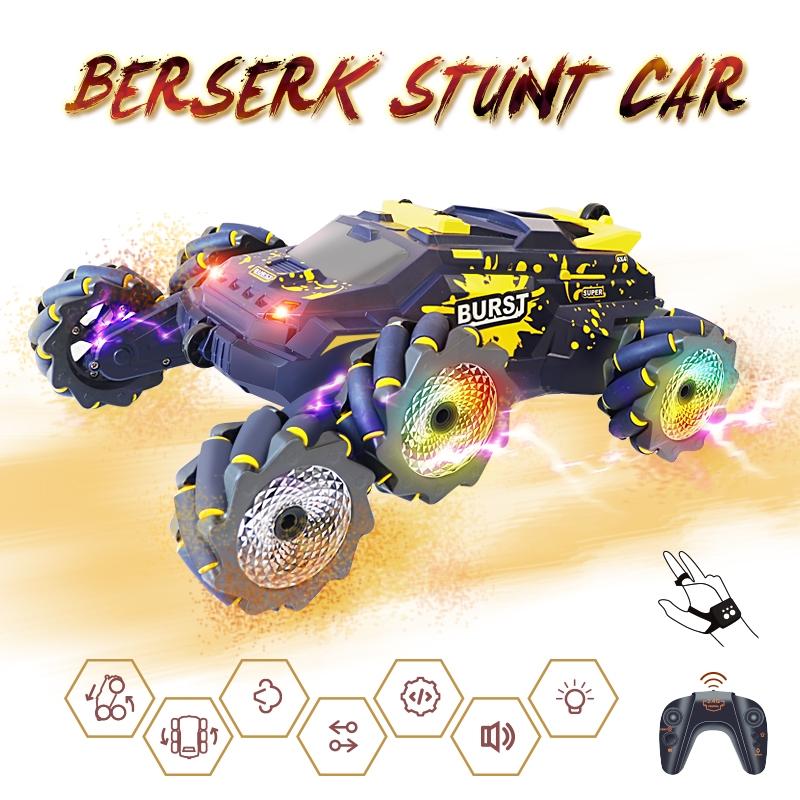 6-Wheeled Stunt Car With 2.4G Remote Control - Single Rc