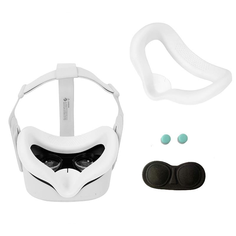 Silicone Vr Eye Mask Lens Cover Set For Oculus Quest 2