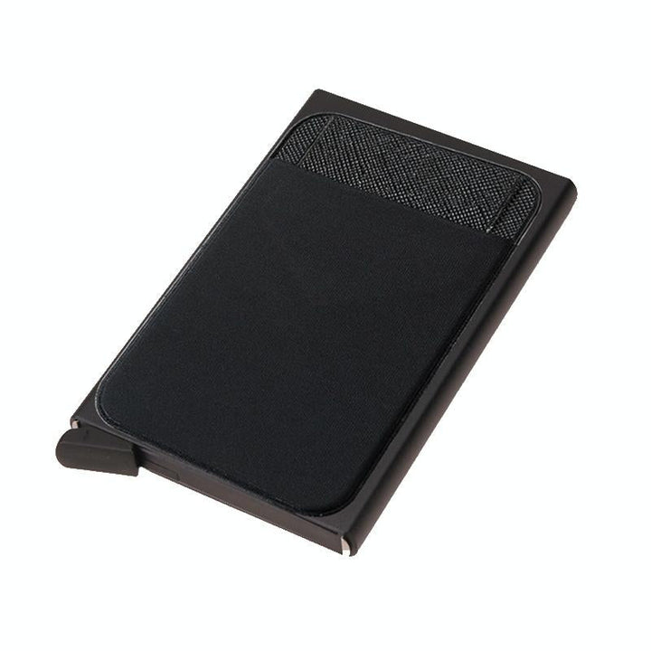 Metal Rfid Card Holder Wallet - Compact Design - Light Grey