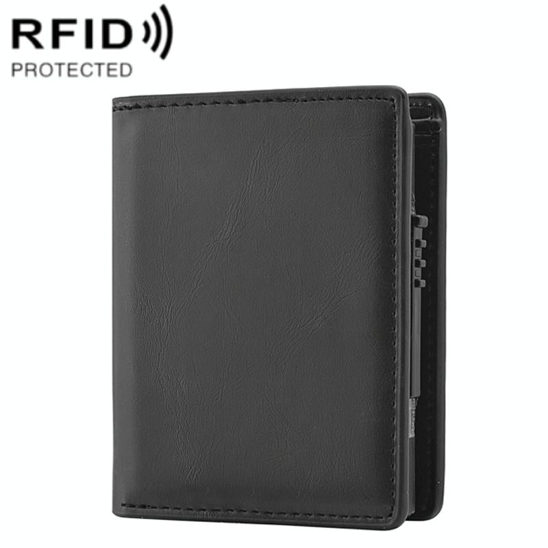 Rfid Blocking Short Wallet With Automatic Pop Up