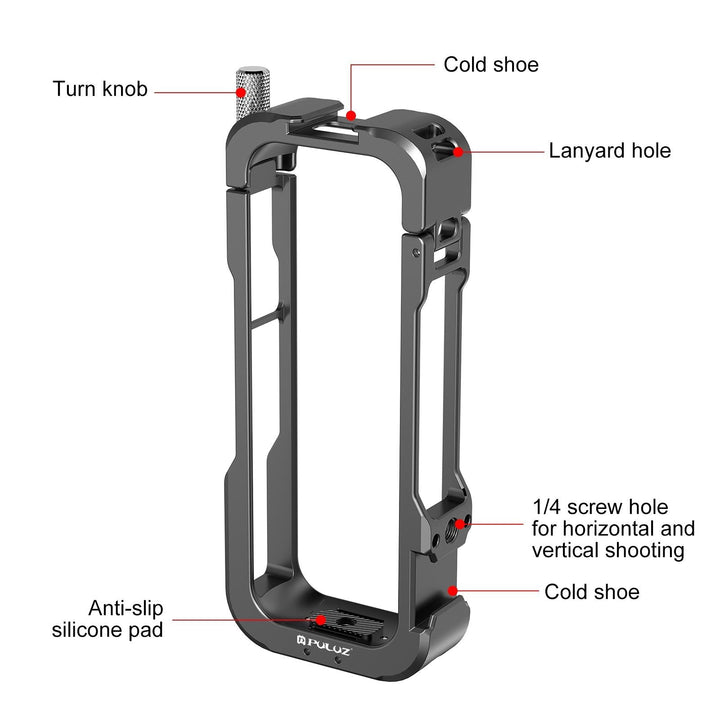 X4 Rig Housing Frame With Lens Cover For Insta360