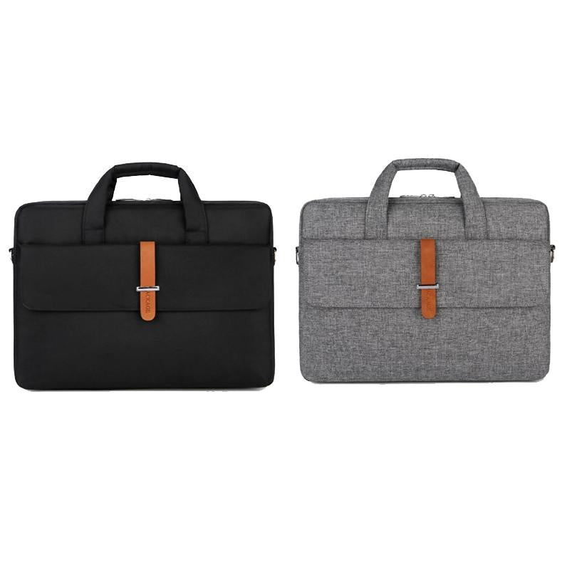 15-15.6 Inch Multifunctional Laptop Bag - Durable Gray Shoulder / Handheld