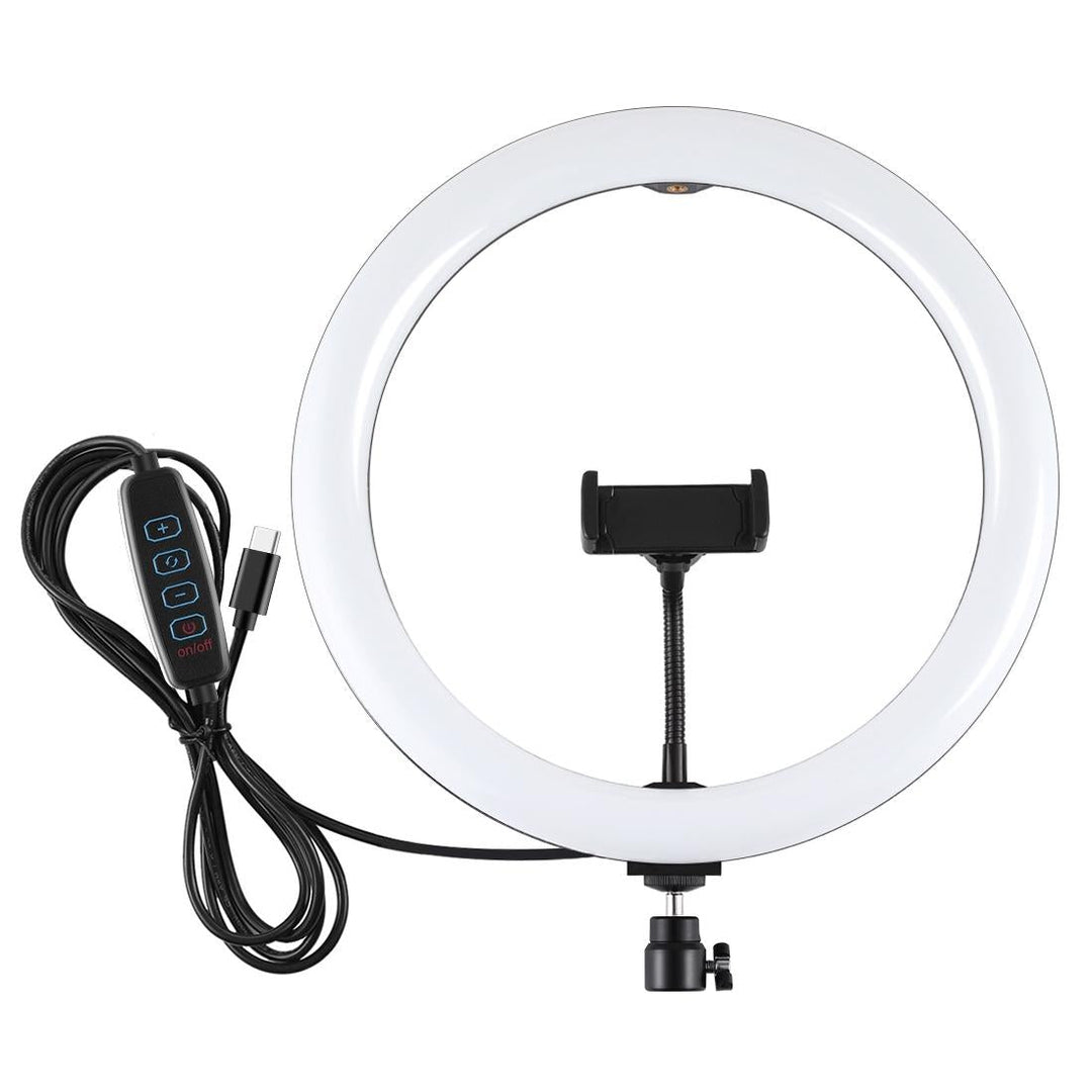 11.8 Dual Colour Led Ring Light With Phone Clamp - 3 Modes