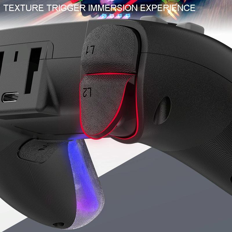 Wireless Bluetooth Grip For Ps4 With Dazzling Colour Light