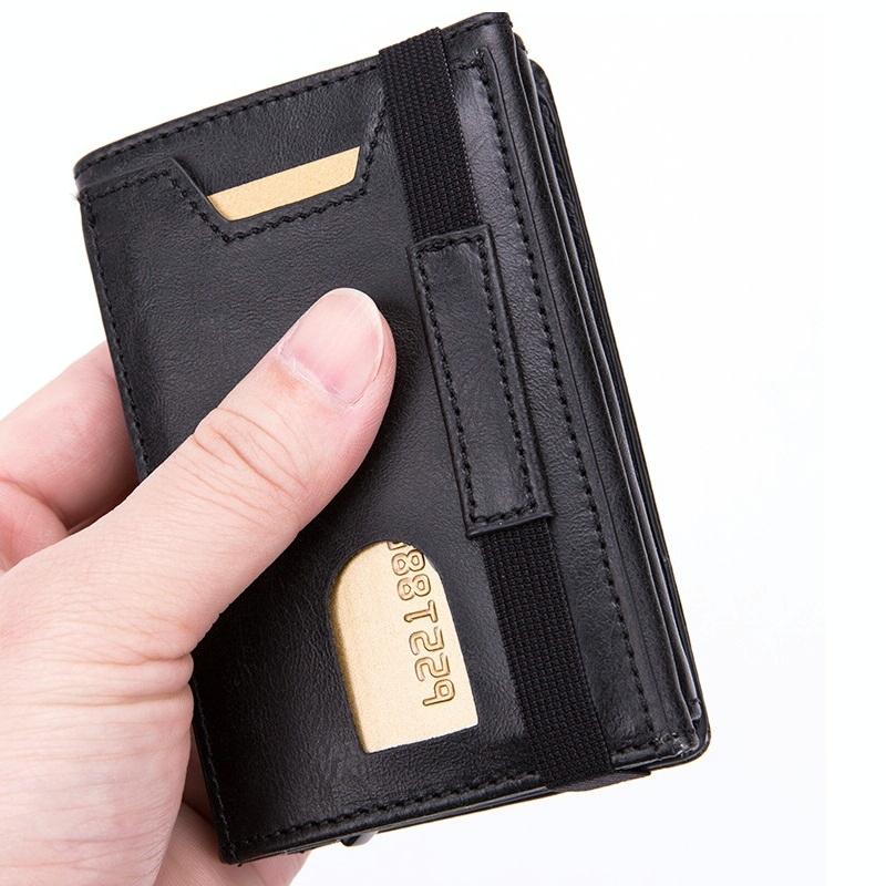 Rfid-Blocking Aluminum Card Holder - Secure & Compact