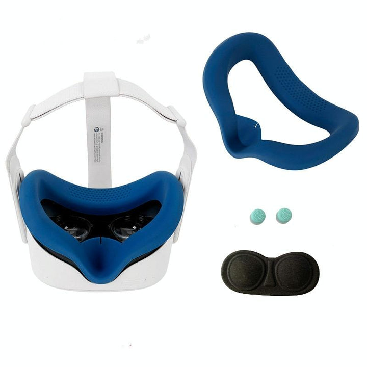 Silicone Vr Eye Mask Lens Cover Set For Oculus Quest 2