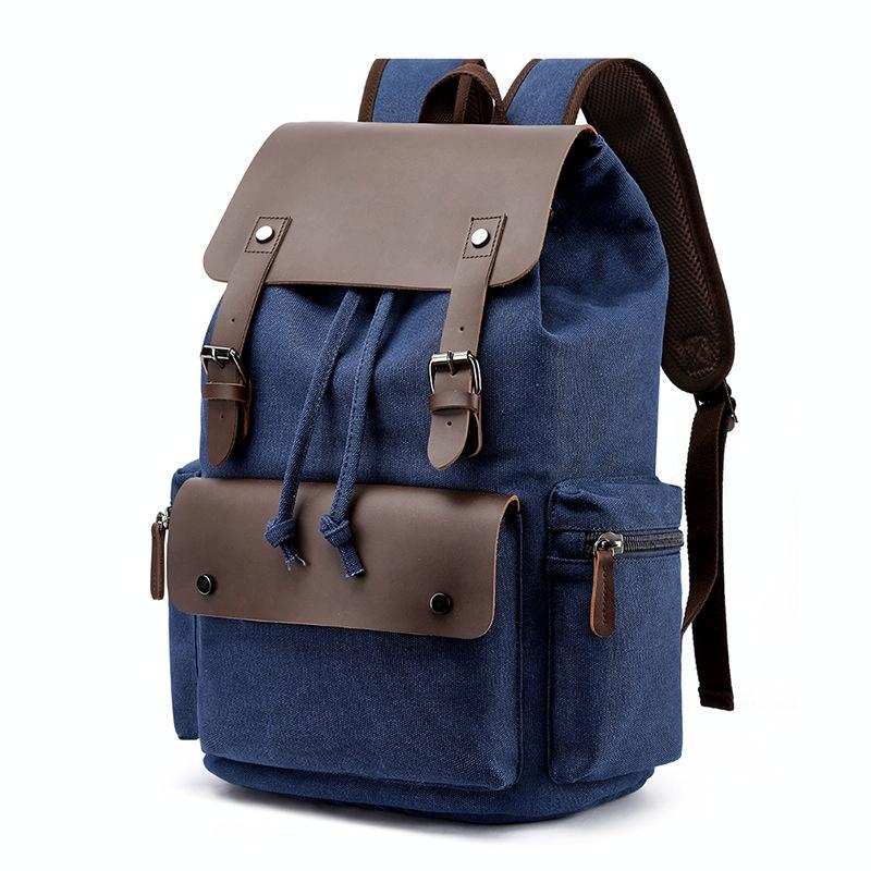 Student Canvas Backpack - Compact And Stylish