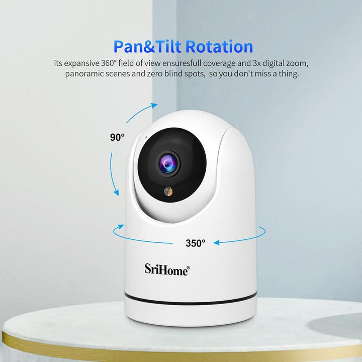 1080P Hd Ai Wifi Pan-Tilt Camera - 2.0Mp