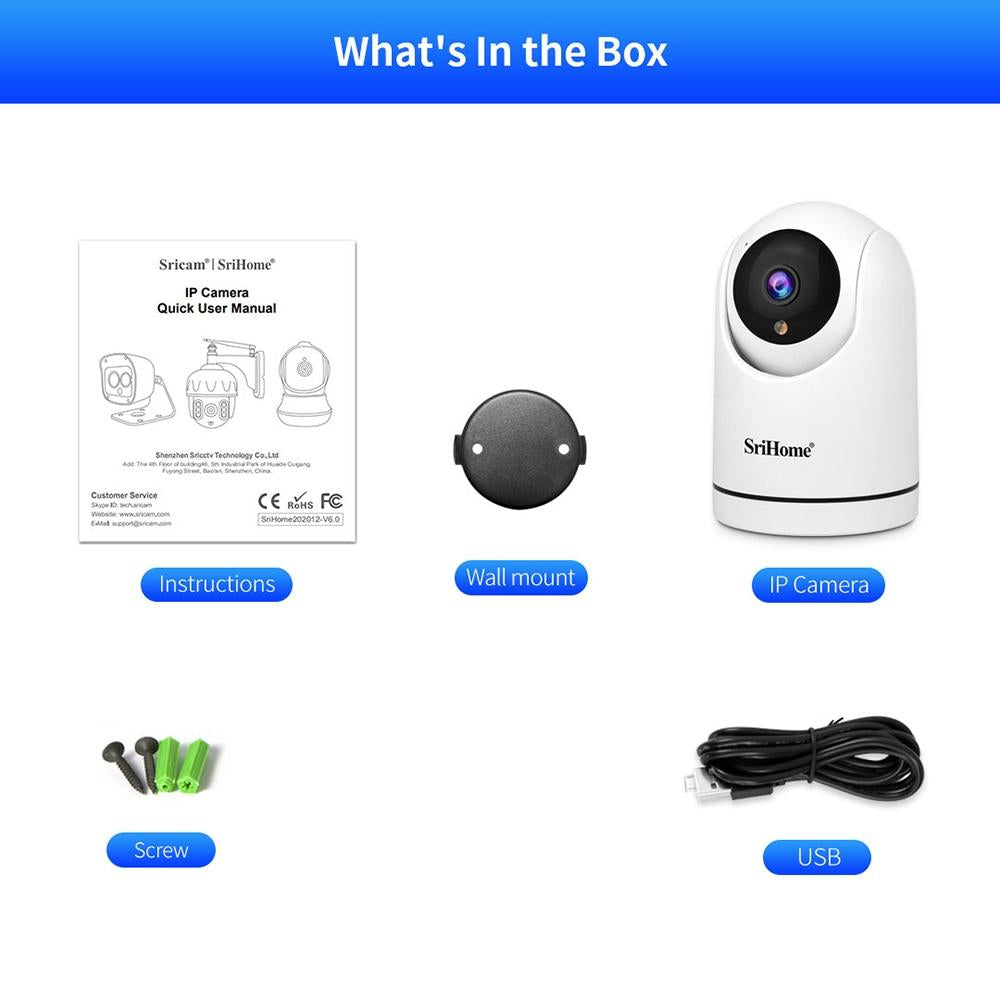 1080P Hd Ai Wifi Pan-Tilt Camera - 2.0Mp