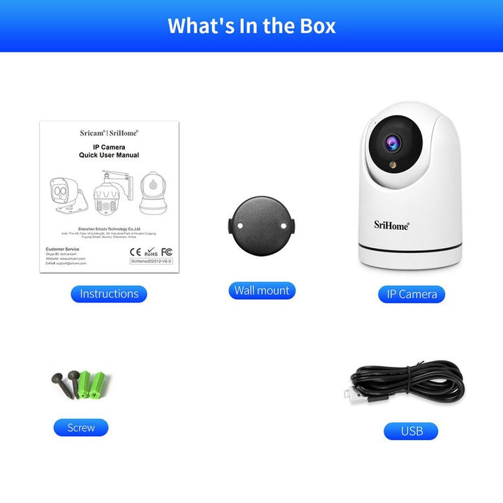 1080P Hd Ai Wifi Pan-Tilt Camera - 2.0Mp