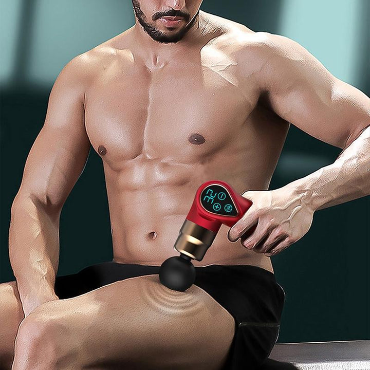 Compact Lcd Muscle Massager With Mini Fascia Gun