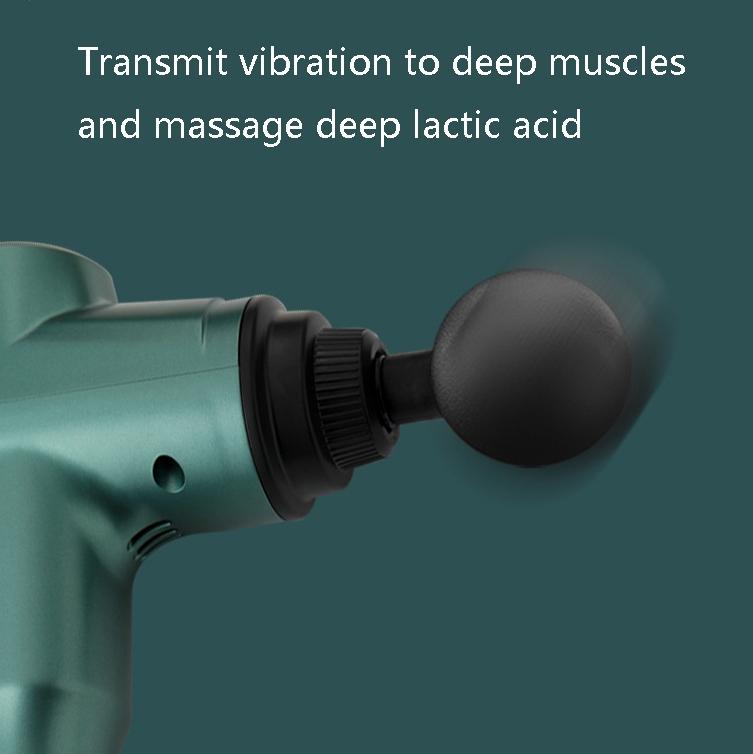 Portable Fascia Massage Gun For Muscle Relaxation - 6 Gears Blue