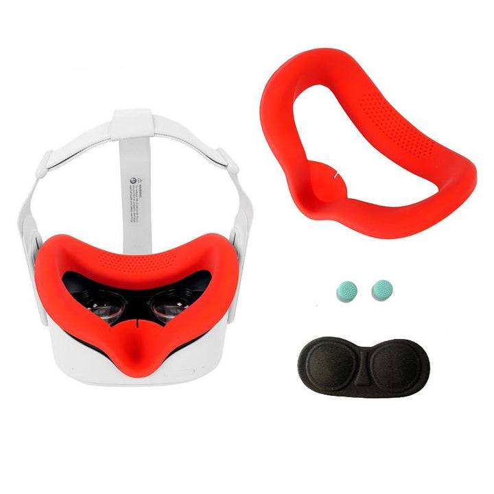 Silicone Vr Eye Mask Lens Cover Set For Oculus Quest 2