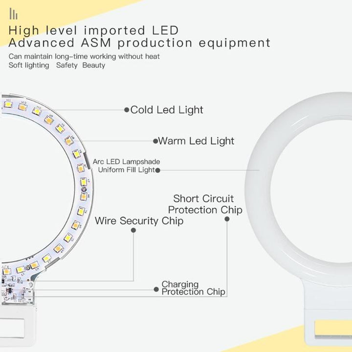 Xj18 Live Self-Timer Led Fill Light - Perfect For Live Streaming