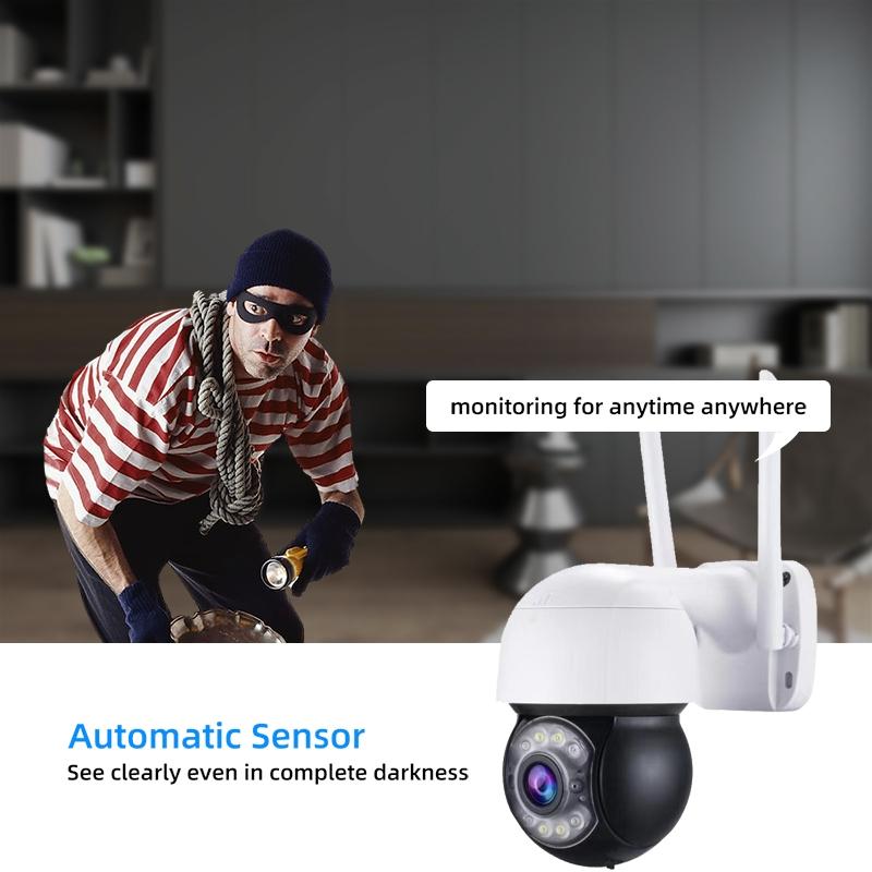 1080P Wireless Ip Camera With 3.0Mp Motion Detection Night Vision & Tf Card Support