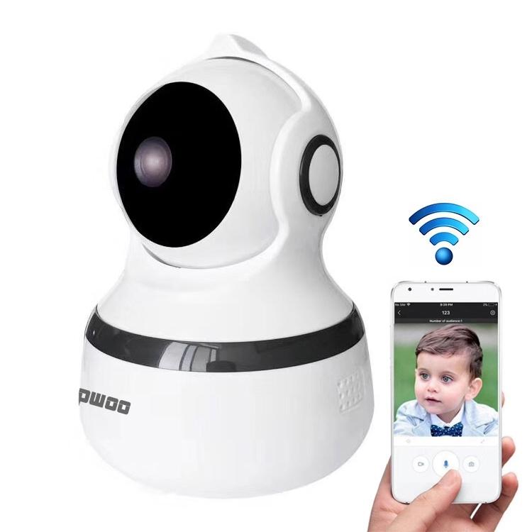 1080P Hd Wifi Ip Camera With Motion Detection And Night Vision - White