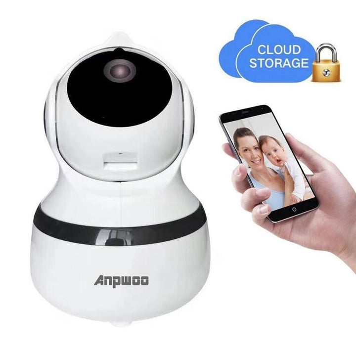 1080P Hd Wifi Ip Camera With Motion Detection And Night Vision - White