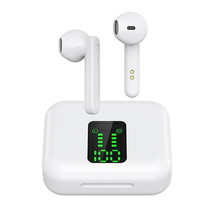 Wireless Bluetooth Earphones With Charging Box & Led Display