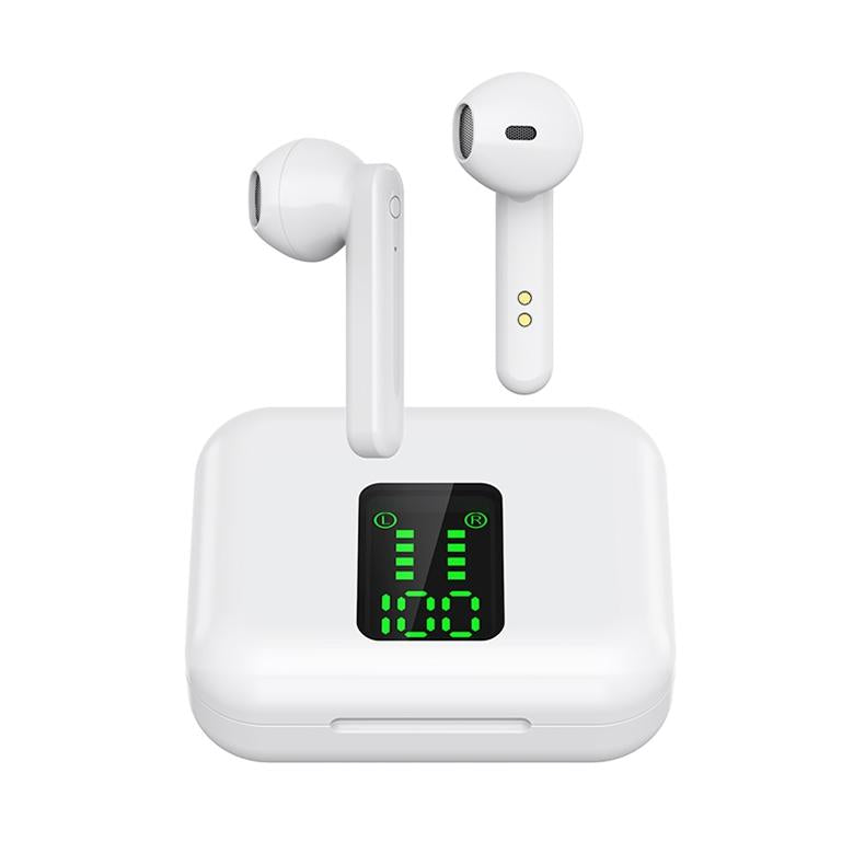 Wireless Bluetooth Earphones With Charging Box & Led Display