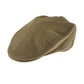 Dents Mens Moleskin Flat Cotton Cap Ivy Hat - Camel - Large