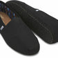 TOMS Mens Canvas Epadrilles Alpargata Shoes Slip On Classic - Black On Black - US 10