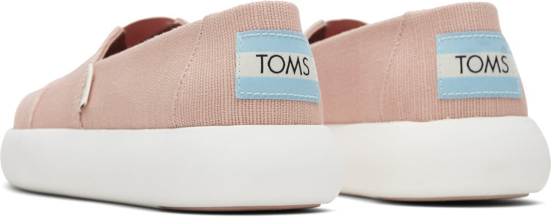 TOMS Womens Canvas Slip On Shoes Sneakers Flats Alpargata Espadrilles - Dusty Pink - US 7