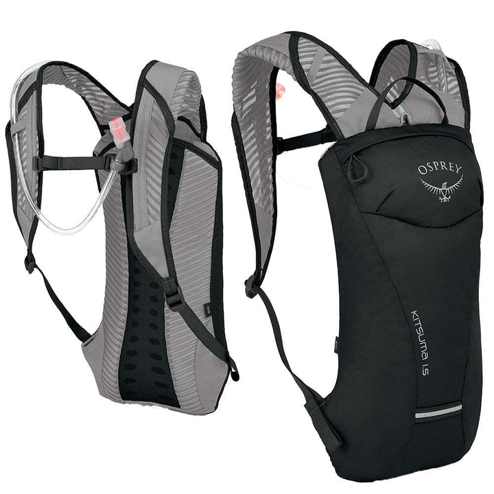 Osprey Kitsuma 1.5L Bike Hydration Backpack Bag with Reservoir in Black