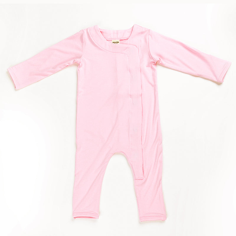 Ponchik Babies + Kids - Magnetic Bamboo Body Suit - Love - 3-6m