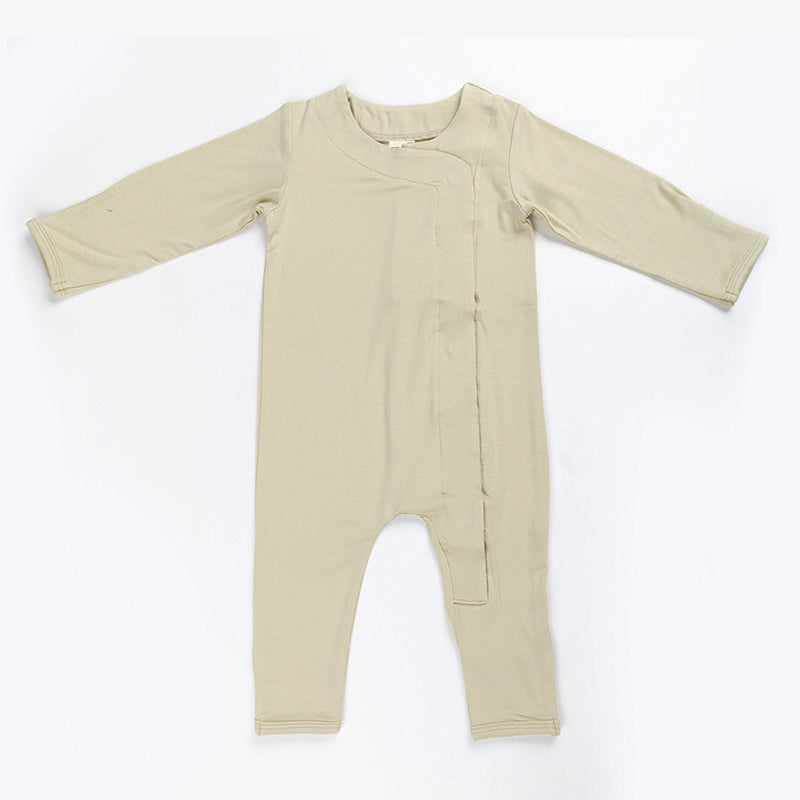 Ponchik Babies + Kids - Magnetic Bamboo Body Suit - Pistachio - 2 y