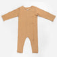 Ponchik Babies + Kids Magnetic Bamboo Body Suit - Toffee - 0-3m