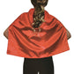 SHORT CAPE Kids Childrens Party Costume Vampire Coat School Team Colours - Red